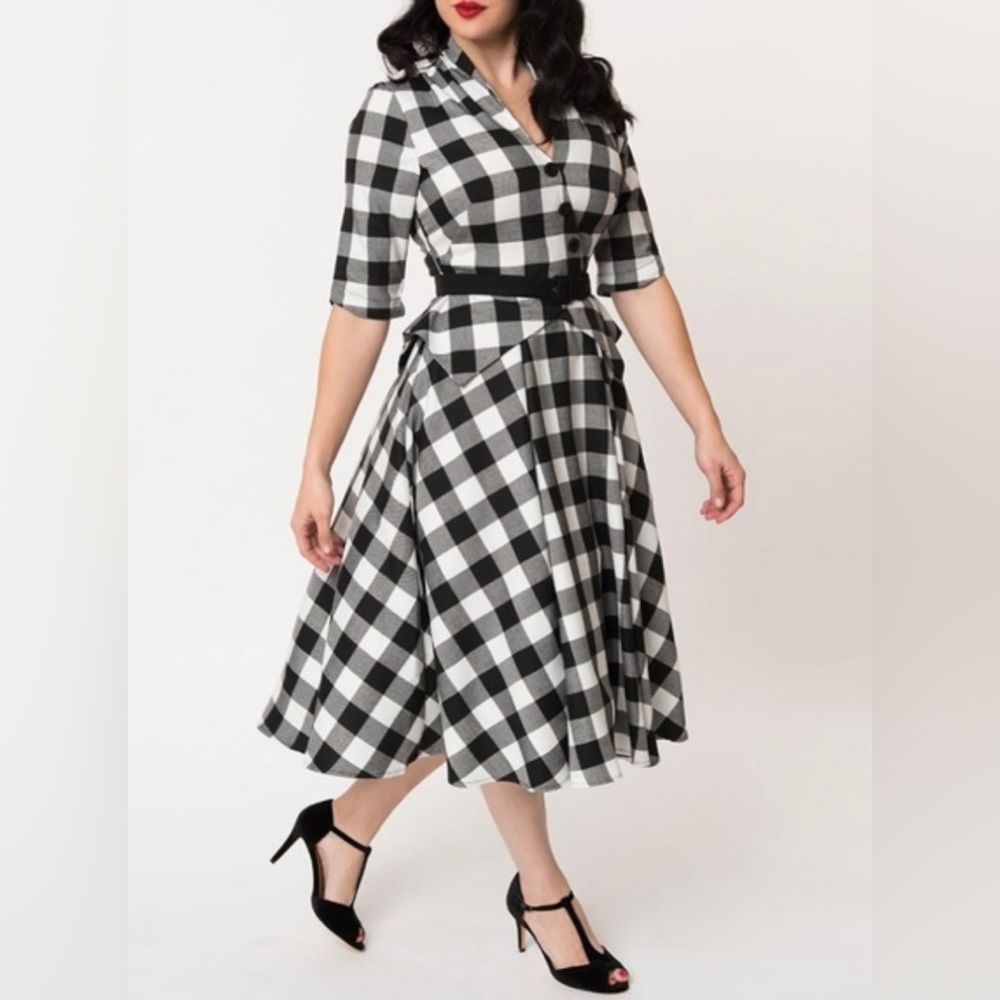Miss Candyfloss Chanelle-Lou Buffalo Check Dress